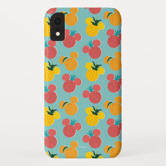 Coques Case-Mate iPhone Motif de l'icône Mickey Mouse Fruit (Dos)