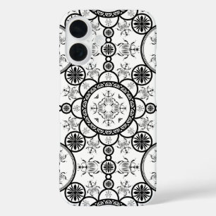 Coque Pour iPhone 16 motif de ligne de carreaux Scarabée