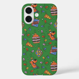 Coque Pour iPhone 16 Motif de lumières de snack de vacances de Scooby-D