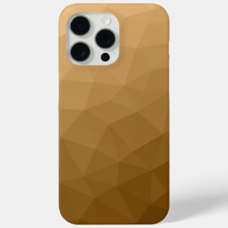 Coque iPhone 15 Pro Max motif de maillage géométrique Brown gris