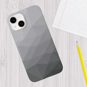 Coque Pour iPhone 14 Motif de maillage géométrique gris