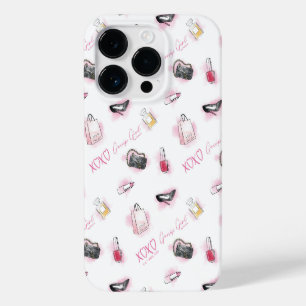 Coque Pour iPhone 14 Pro Motif de maquillage pour filles Gossip