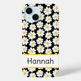 Coque Pour iPhone 15 Motif de marguerite tendance