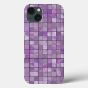 iPhone 13 Case Motif de mosaïque géométrique Améthyste