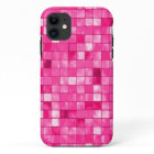 Motif de mosaïque géométrique Girl Fuchsia