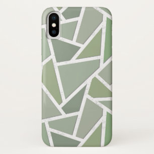 Case-Mate iPhone Case Motif de mosaïque vert olive