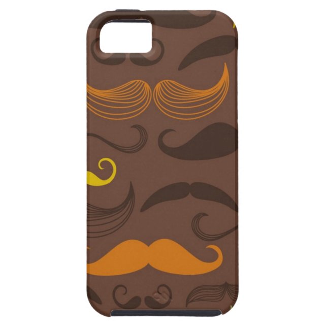 Coques Case-Mate iPhone Motif de moustache, rétro style 5 (Dos)