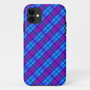 Case-Mate iPhone Case Motif de néon bleu violet