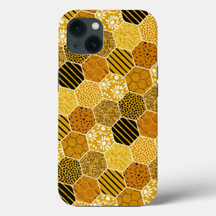 Case-Mate iPhone Case Motif de nid d'abeille jaune