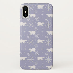 Case-Mate iPhone Case Motif de Noël avec ours polaires et flocons de nei