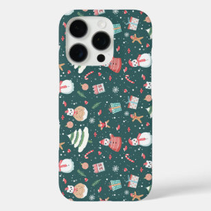 Coques iPhone 16 Pro Motif de Noël Bonhomme de Neige Adorable