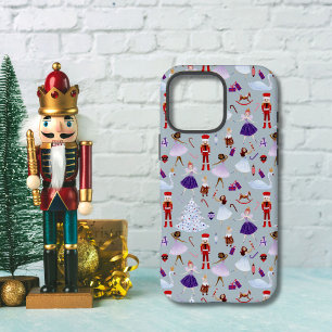 Coques iPhone 16 Pro Max Motif de Noël Casse-Noisette Bleu Mignon