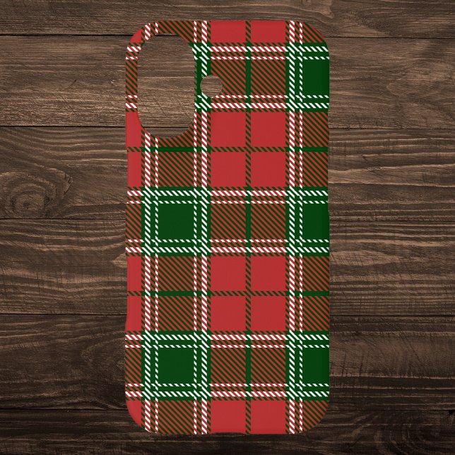 Coques Case-Mate iPhone Motif de Noël rouge et vert (Créateur téléchargé)