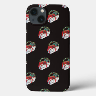 Coques Pour iPhone Motif de Noël vintage avec cadeaux emballés