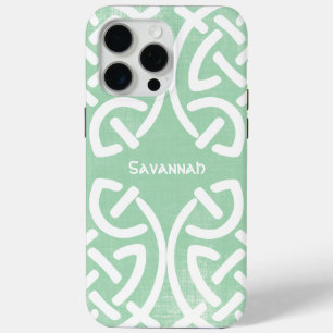 Coque iPhone 15 Pro Max Motif de noeud celtique n'importe quelle couleur P