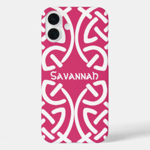 iPhone 16 Plus Case Motif de noeud celtique n'importe quelle couleur P