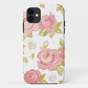Case-Mate iPhone Case Motif de papier peint d'élégance des roses roses