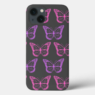 Case-Mate iPhone Case Motif de papillon floral rose rétro