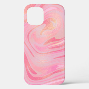 Case-Mate iPhone Case Motif de Parties scintillant en marbre rose et or