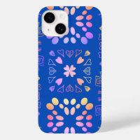 Motif de Patchwork Royal Blue Rose Lilac Ombre