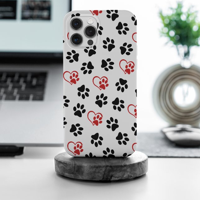 Coques Case-Mate iPhone Motif De Pâtes, Pâtes Noires, Pâtes Rouges, Coeurs (Créateur téléchargé)