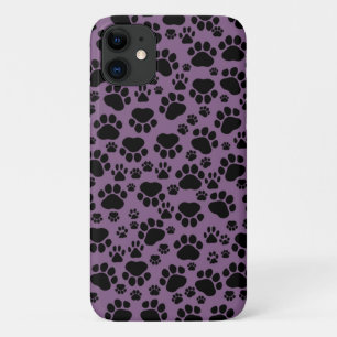 Coque iPhone 11 Motif De Pâtes, Paws Noirs, Paws Chiens, Paws Anim