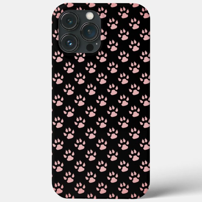 Coques Case-Mate iPhone Motif de pâtés rose clair (Verso)