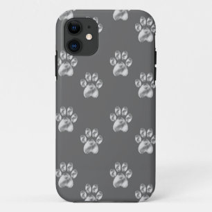 Etui iPhone Case-Mate Motif de patte mignon et élégant sur gris foncé