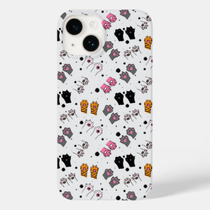 Coque Pour iPhone 14 Motif de pattes de chat