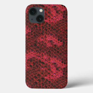 Case-Mate iPhone Case Motif de peau de serpent rouge et noir