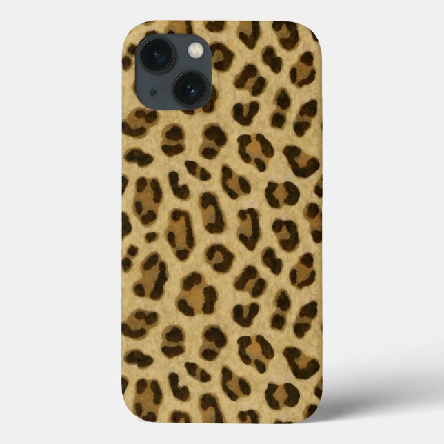 Coques Case-Mate iPhone Motif de peau Poster de animal léopard (Verso)
