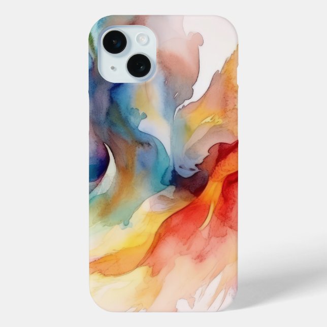 Coques Case-Mate iPhone Motif de peinture aquarelle (Verso)