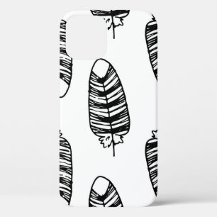 Case-Mate iPhone Case Motif de plumes rayées d'oiseaux. Motif sans faill