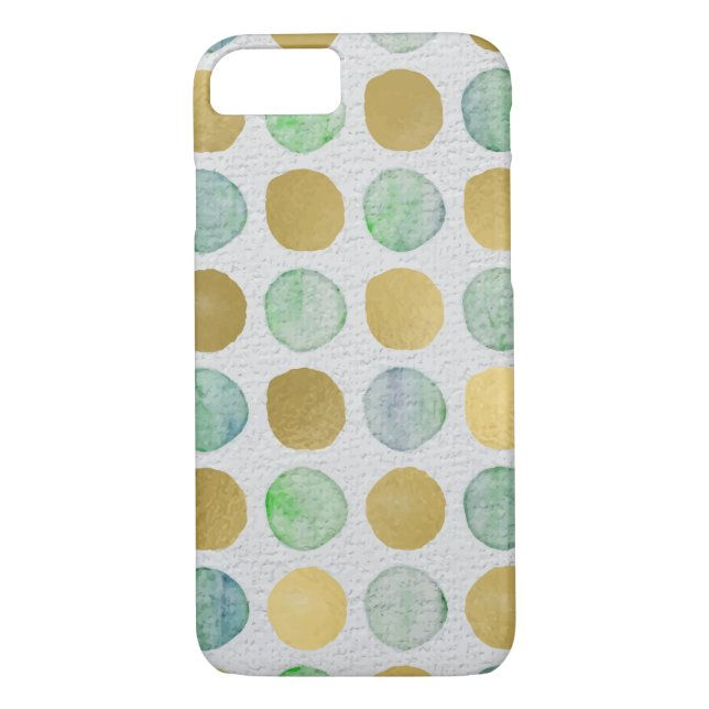 Coques Case-Mate iPhone Motif de point Polka parties scintillant (Dos)