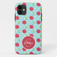 Motif de points Cerry et Blue Polka personnalisé