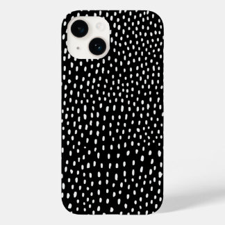 Coque Pour iPhone 14 motif de points faits à la main dessin enfantin fo