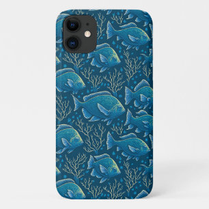 Case-Mate iPhone Case Motif de poisson bleu