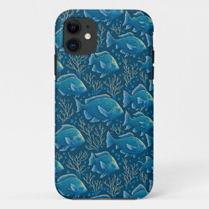 Case-Mate iPhone Case Motif de poisson bleu