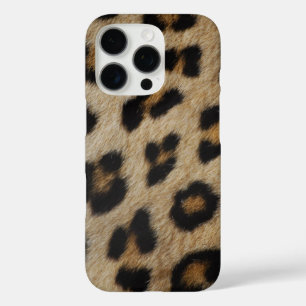 Coques iPhone 16 Pro Motif de poster de animal de fourrure de léopard t