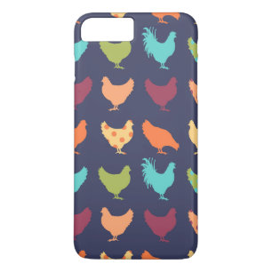 Coques Pour iPhone Motif de poulet multicolore funky