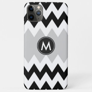 Case-Mate iPhone Case Motif de rayures Chevron Blanc Noir