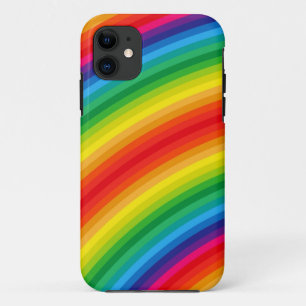 Coques Pour iPhone Motif de rayures d'arc-en-ciel