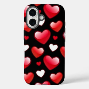 Coque Pour iPhone 16 Motif de Red Heart