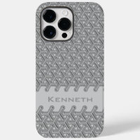 Motif de répétition industriel gris acier cube