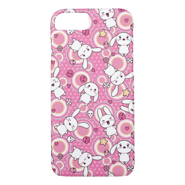 Coques Case-Mate iPhone motif de rose de kawaii (Dos)