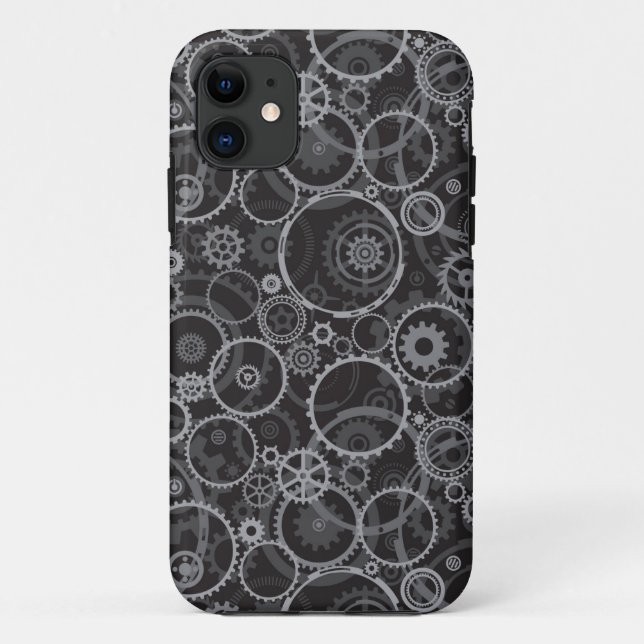 Coques Case-Mate iPhone Motif de roues dentées (Dos)