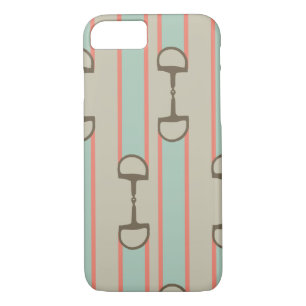 Coque Case-Mate Pour iPhone Motif de ruban de Coral et Mint Horse Bit