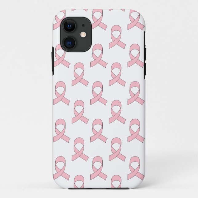 Coques Case-Mate iPhone Motif de ruban rose (Dos)