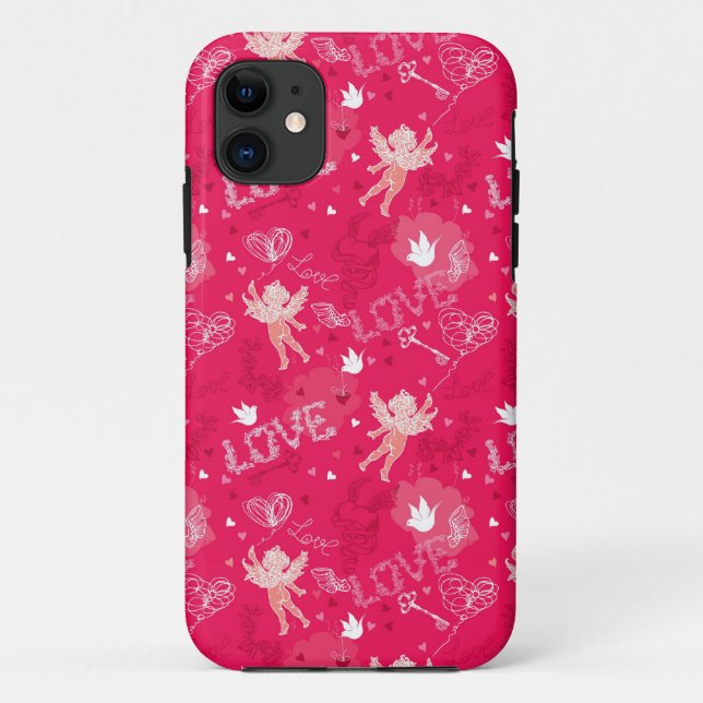 Coques Case-Mate iPhone Motif de Saint-Valentin avec le cupidon (Dos)