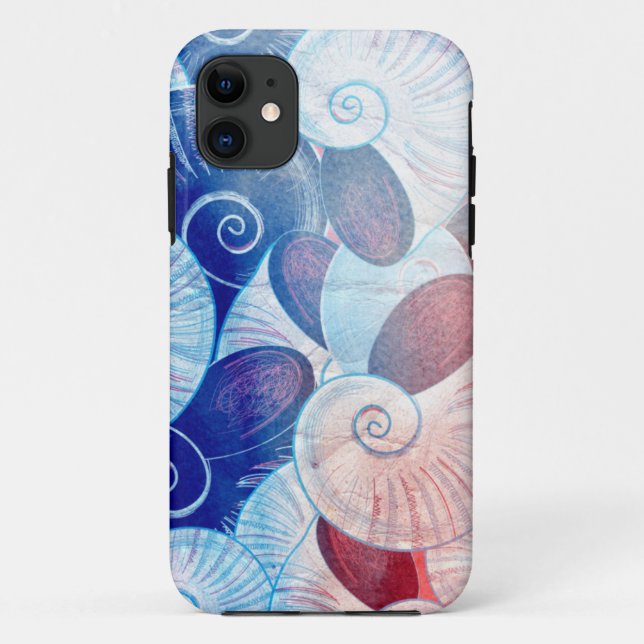 Coques Case-Mate iPhone Motif de scène de coquillage (Dos)